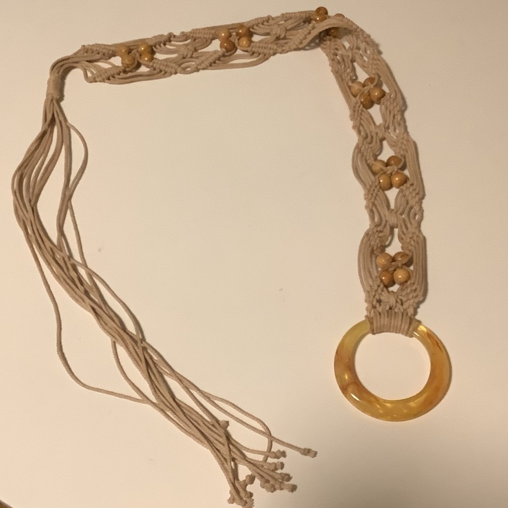 Retro Macrame Rope Belt - Picture 2 of 6